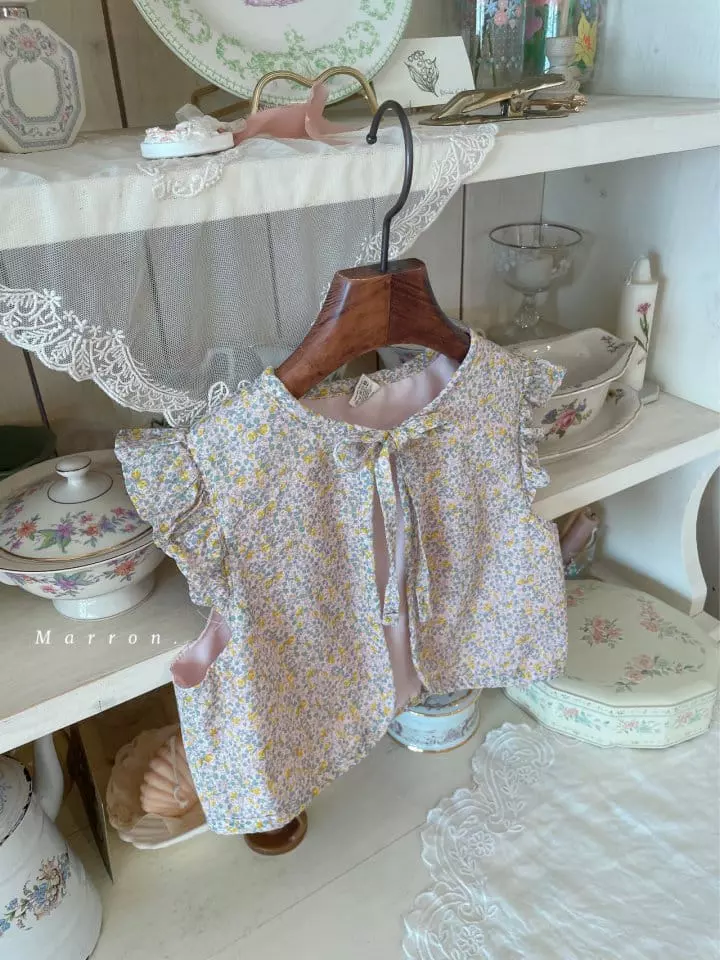 Marron Kid - Korean Children Fashion - #prettylittlegirls - Frill Ribbon Vest - 8