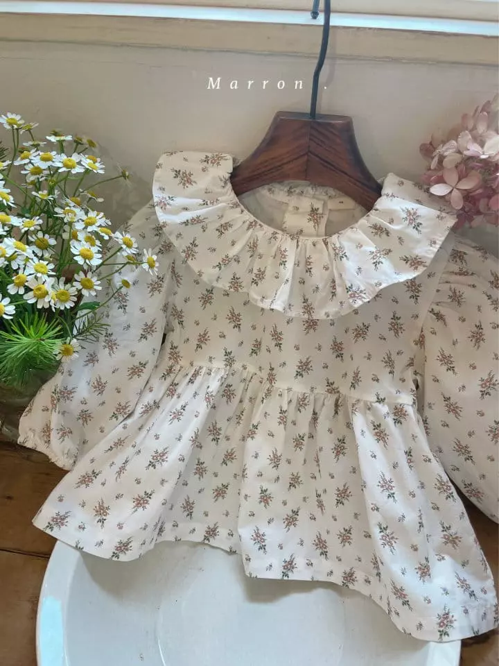 Marron Kid - Korean Children Fashion - #todddlerfashion - Roren Blouse - 6