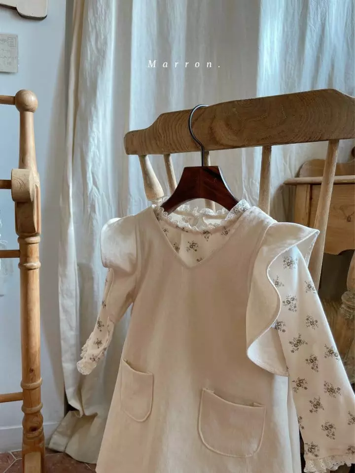 Marron Kid - Korean Children Fashion - #todddlerfashion - Lulu Lace Tee - 7