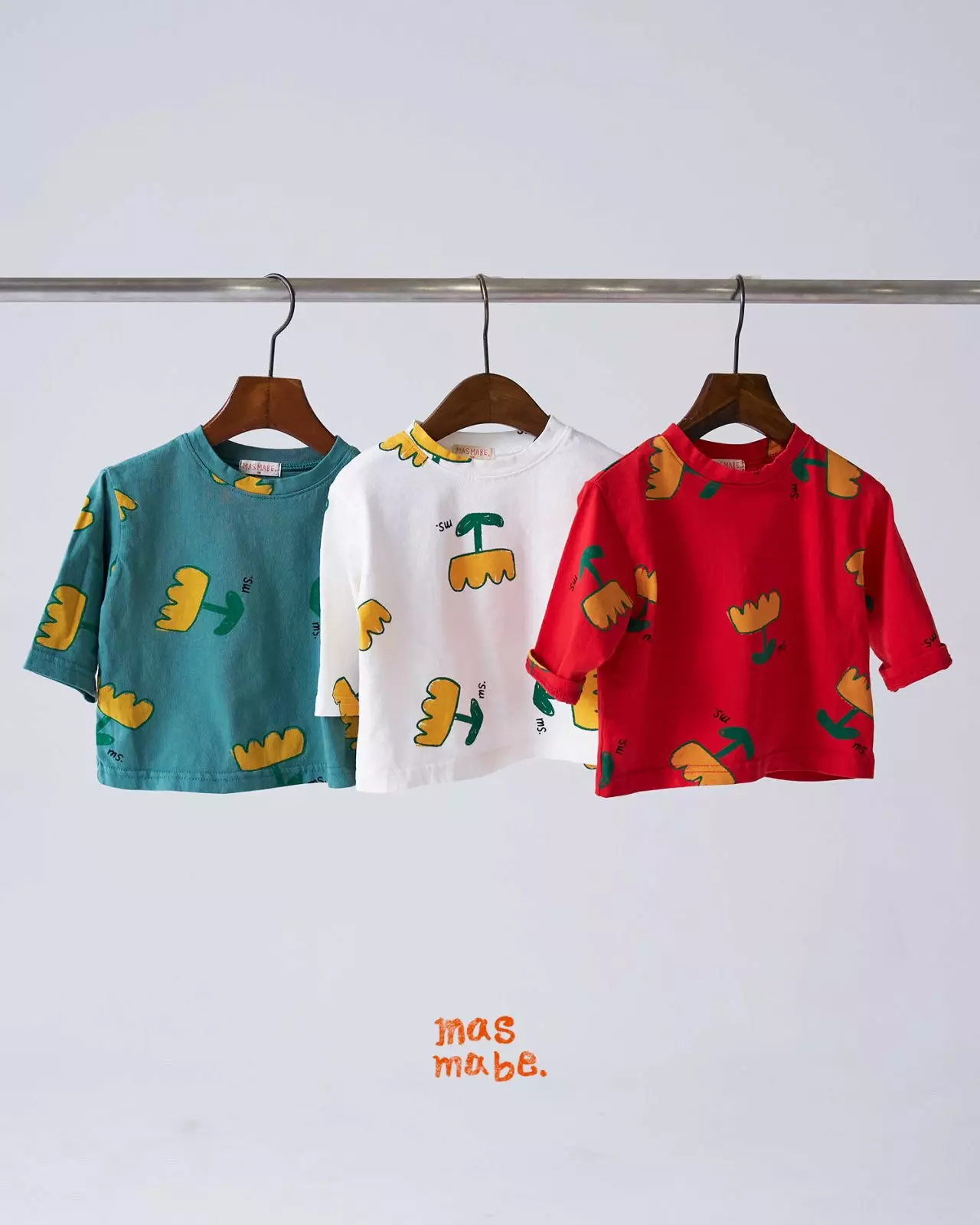Masmabe - Korean Children Fashion - #discoveringself - Yellow Tulip Tee - 4