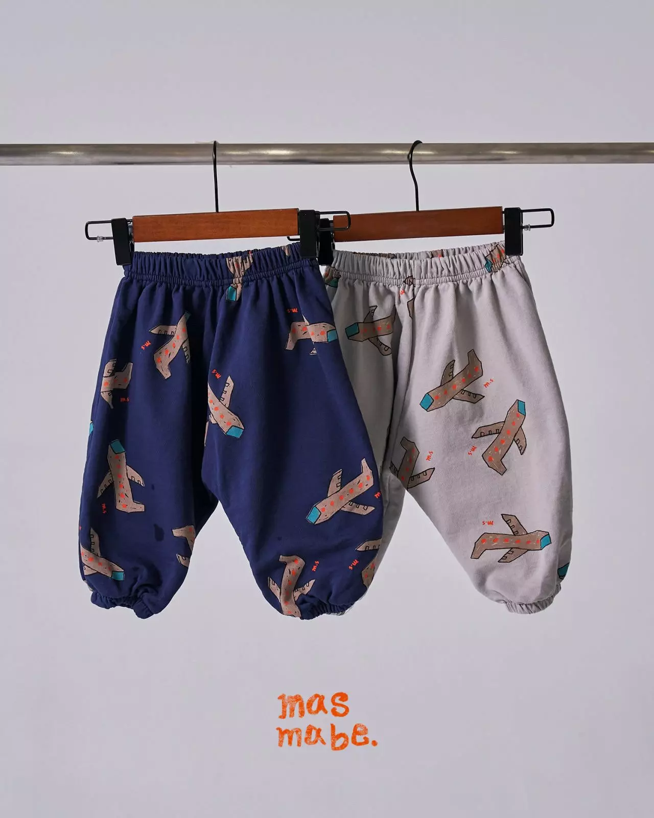 Masmabe - Korean Children Fashion - #minifashionista - Airplane Friends Top Bottom Set - 3