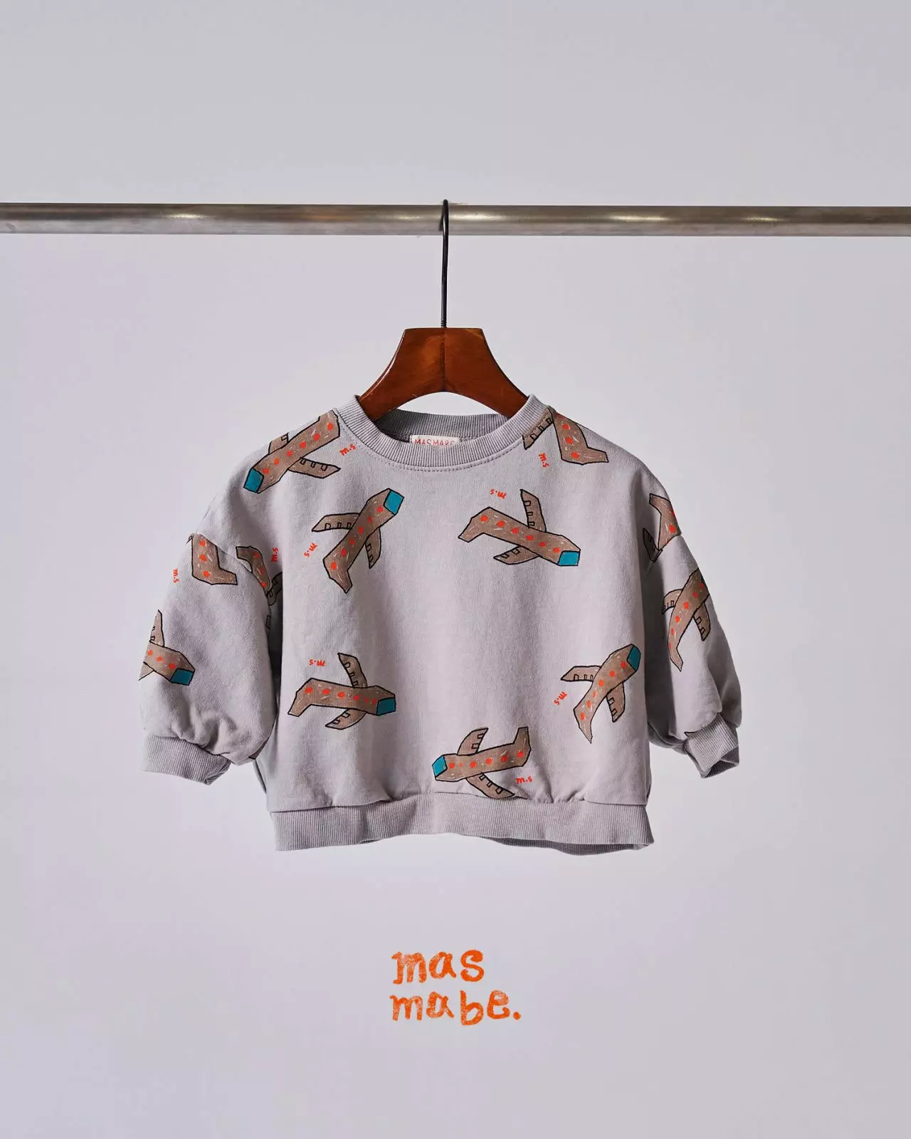 Masmabe - Korean Children Fashion - #todddlerfashion - Airplane Friends Top Bottom Set - 5