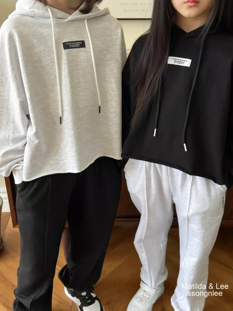Matilda & Lee - Korean Children Fashion - #childofig - Label Crop Hoody - 9