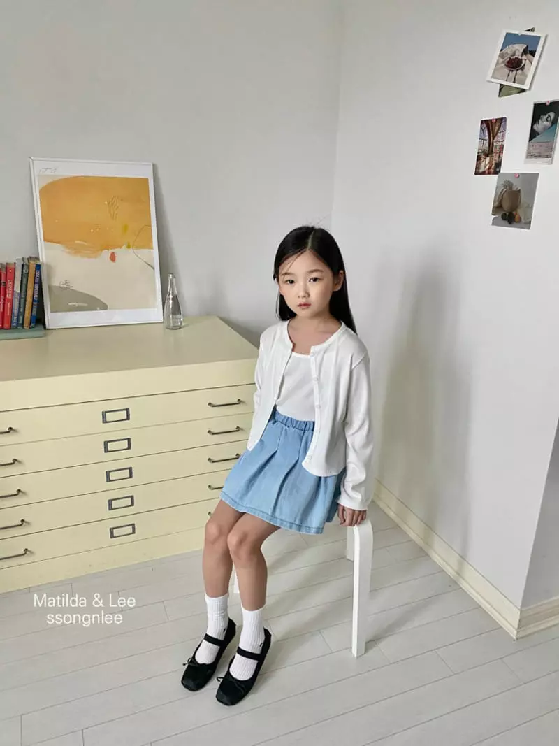 Matilda & Lee - Korean Children Fashion - #fashionkids - Light Denim Skirt - 9