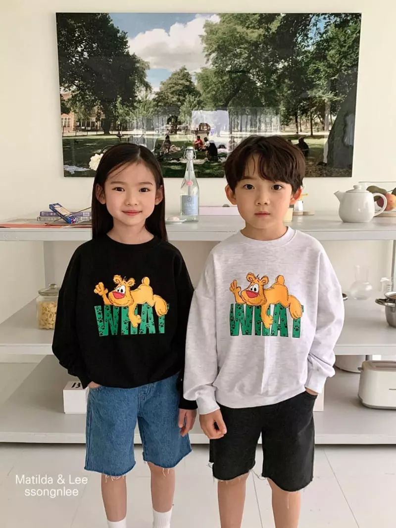 Matilda & Lee - Korean Children Fashion - #kidsshorts - What Sweatshirt - 2