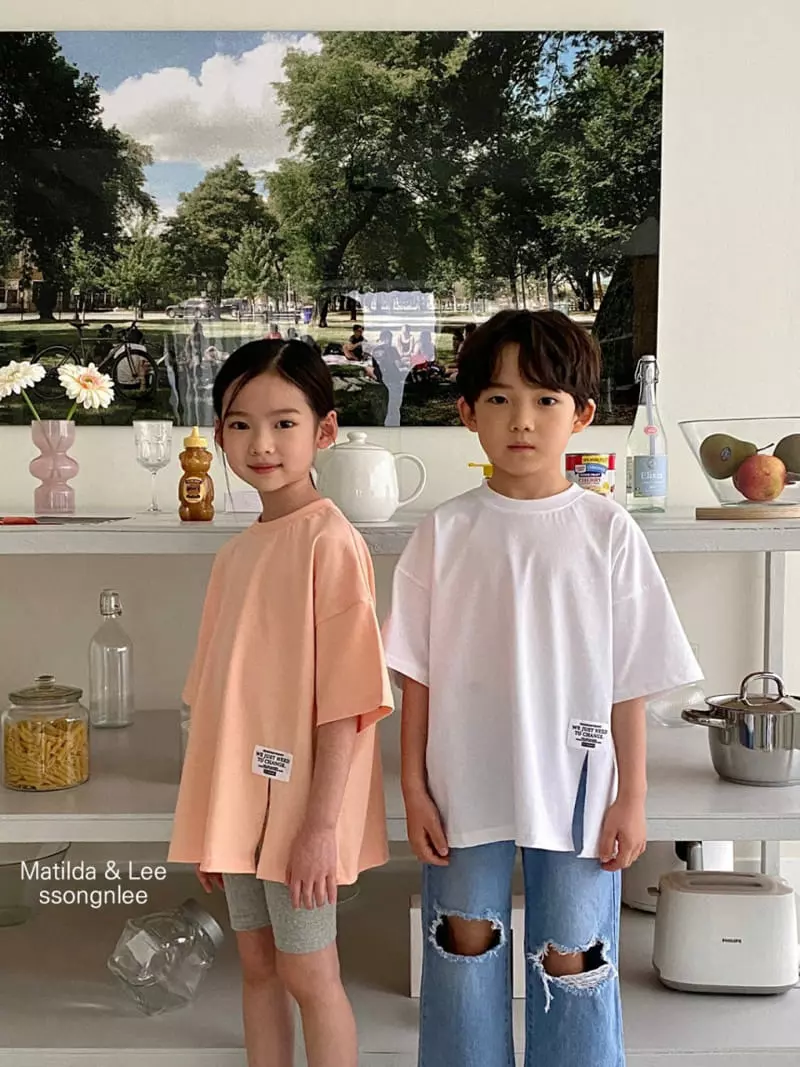 Matilda & Lee - Korean Children Fashion - #stylishchildhood - Change Label Slit Tee - 10