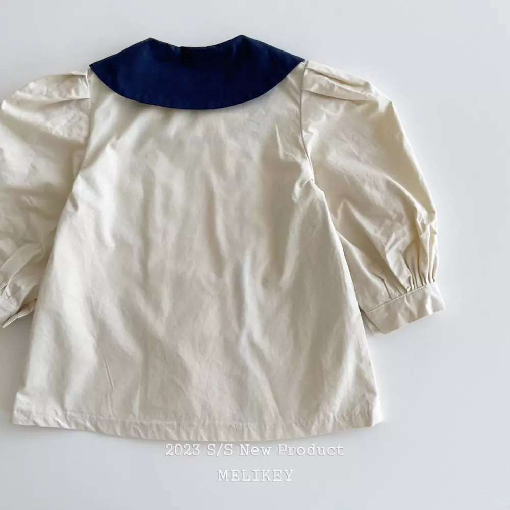 Melikey - Korean Children Fashion - #Kfashion4kids - Double Color Collar One-piece - 2