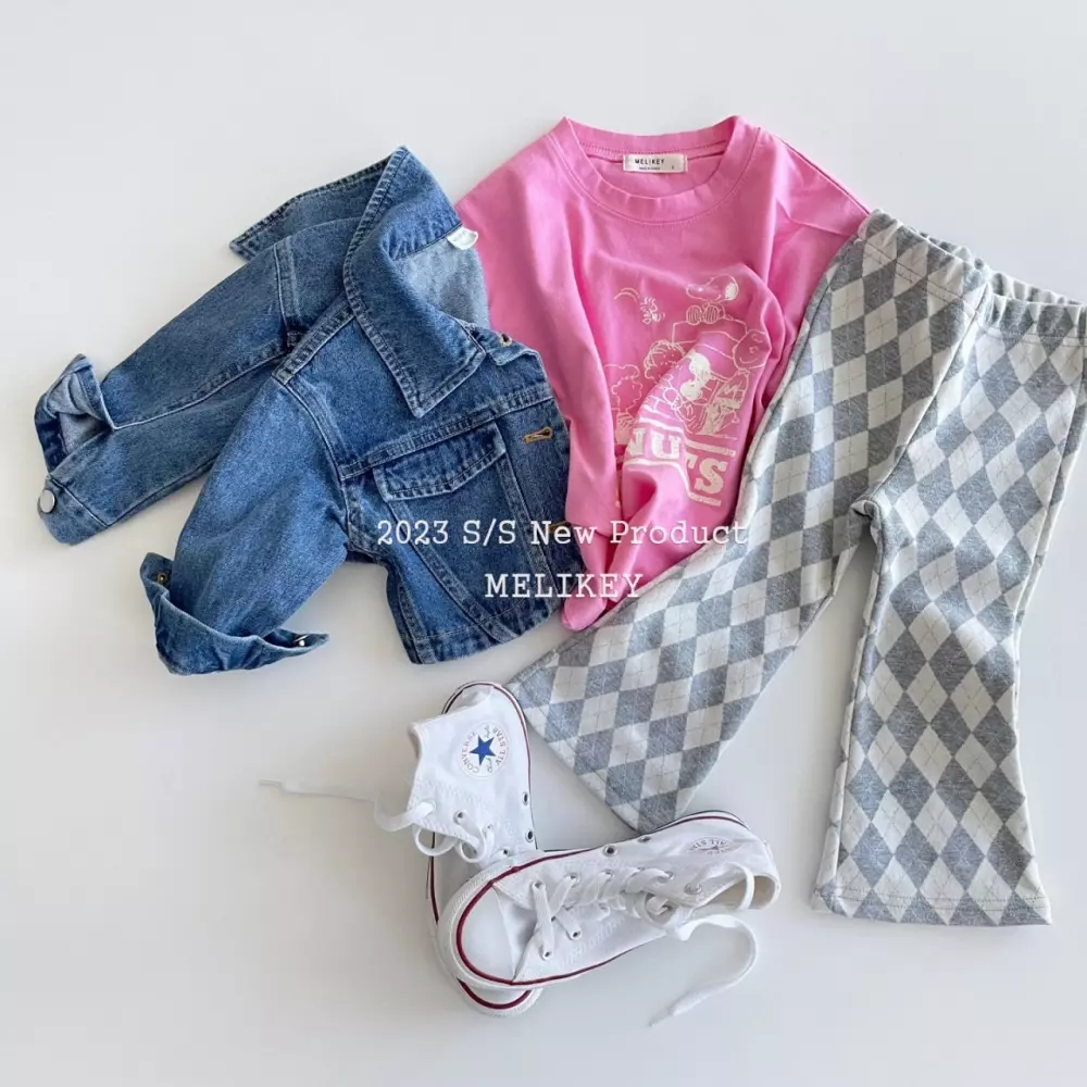 Melikey - Korean Children Fashion - #childofig - Argyle Check Pants - 8