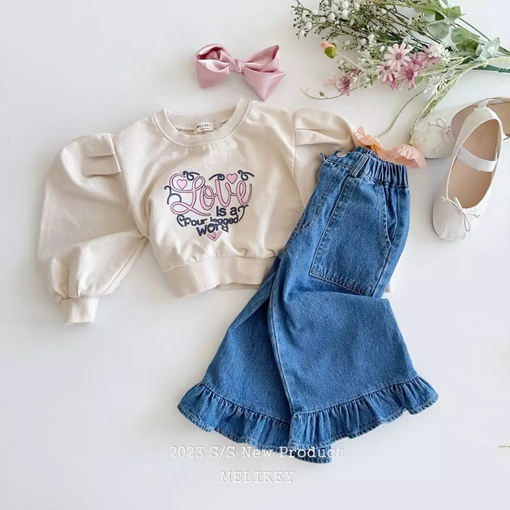 Melikey - Korean Children Fashion - #childrensboutique - Cuty Frill Wild Pants - 3