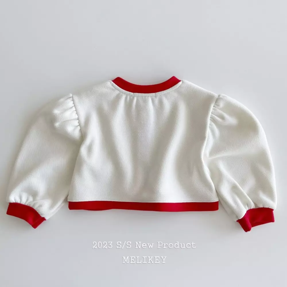 Melikey - Korean Children Fashion - #designkidswear - Color Bolero Cardigan With Wapen - 2