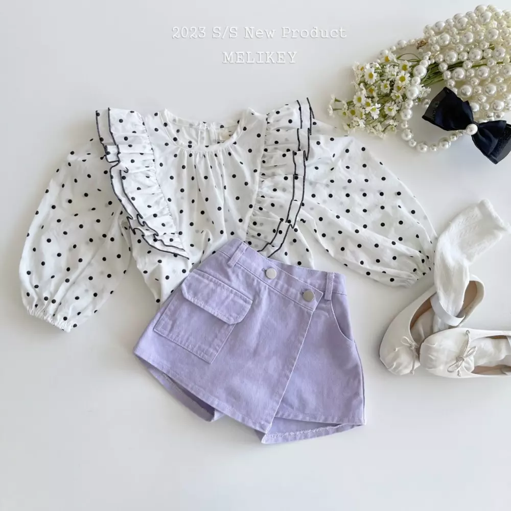 Melikey - Korean Children Fashion - #discoveringself - Wing Blouse Dot - 4