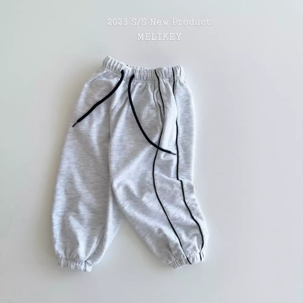 Melikey - Korean Children Fashion - #kidsshorts - Duble Pping Stripes Pants - 2