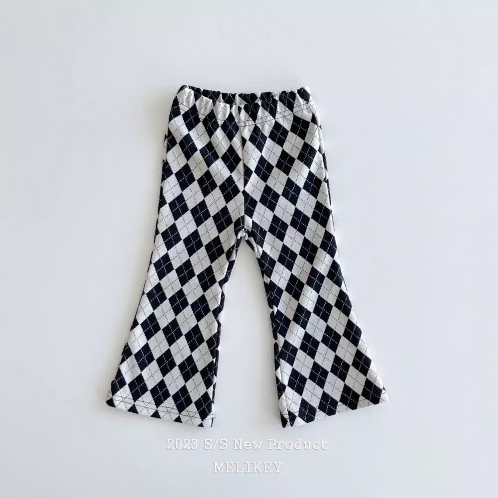 Melikey - Korean Children Fashion - #littlefashionista - Argyle Check Pants