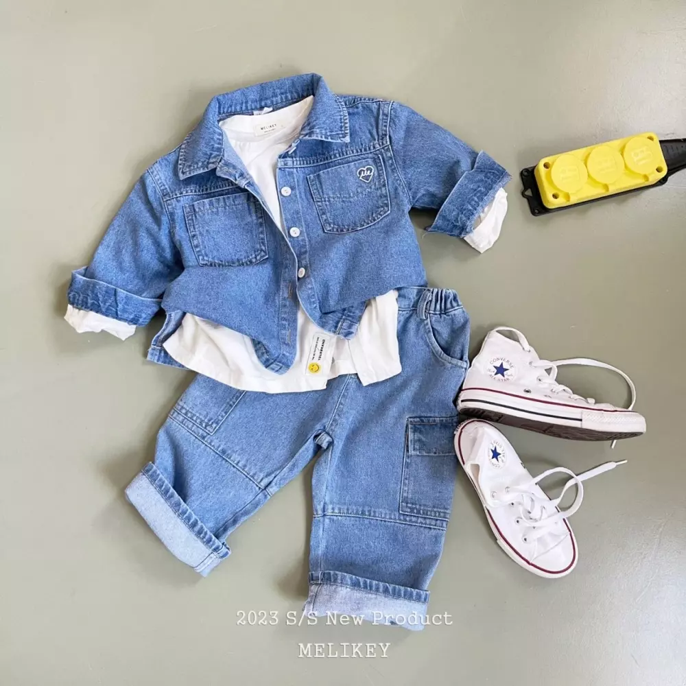 Melikey - Korean Children Fashion - #magicofchildhood - Denim Pocket Shirt - 6