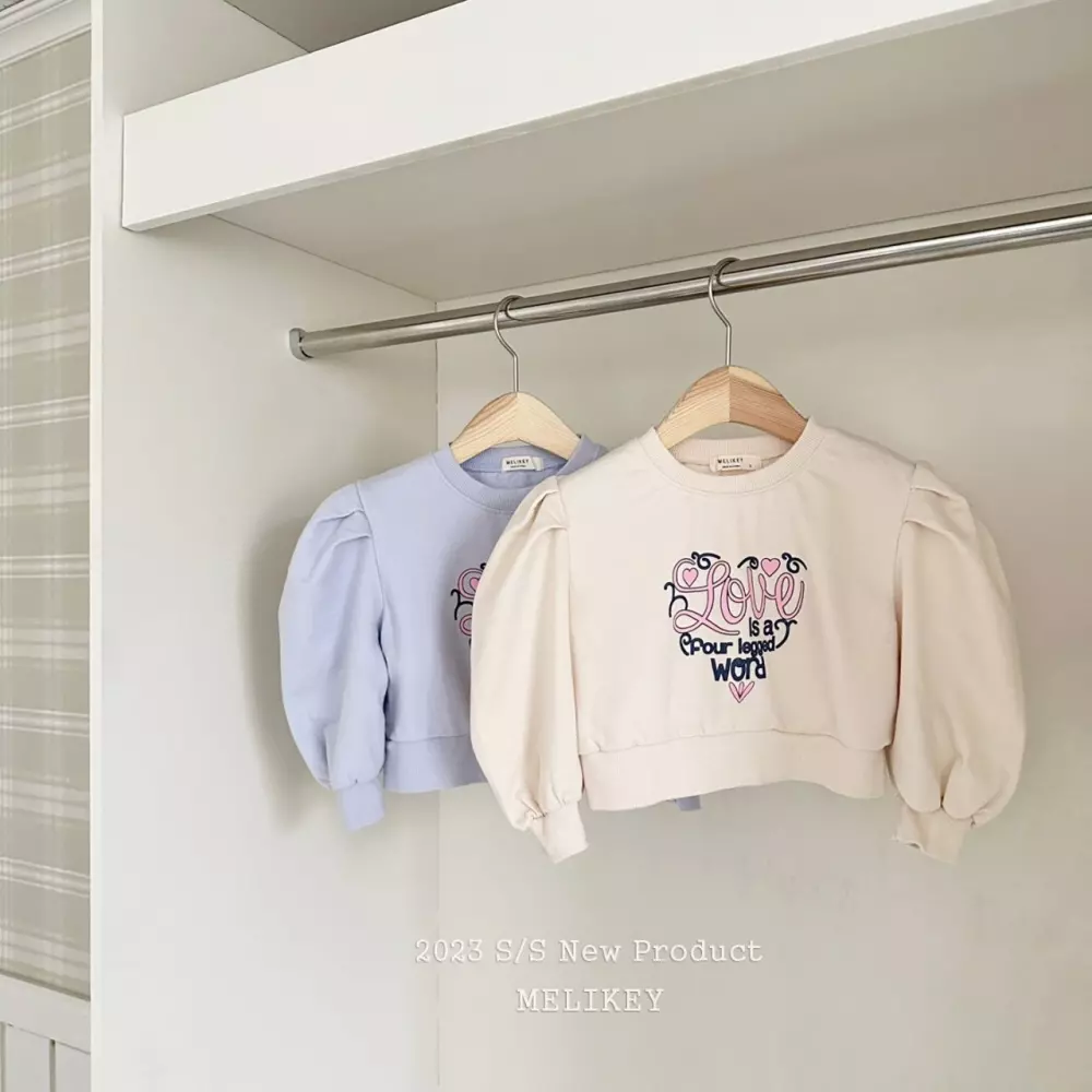 Melikey - Korean Children Fashion - #magicofchildhood - Lovely Puff Sweatshirt - 3