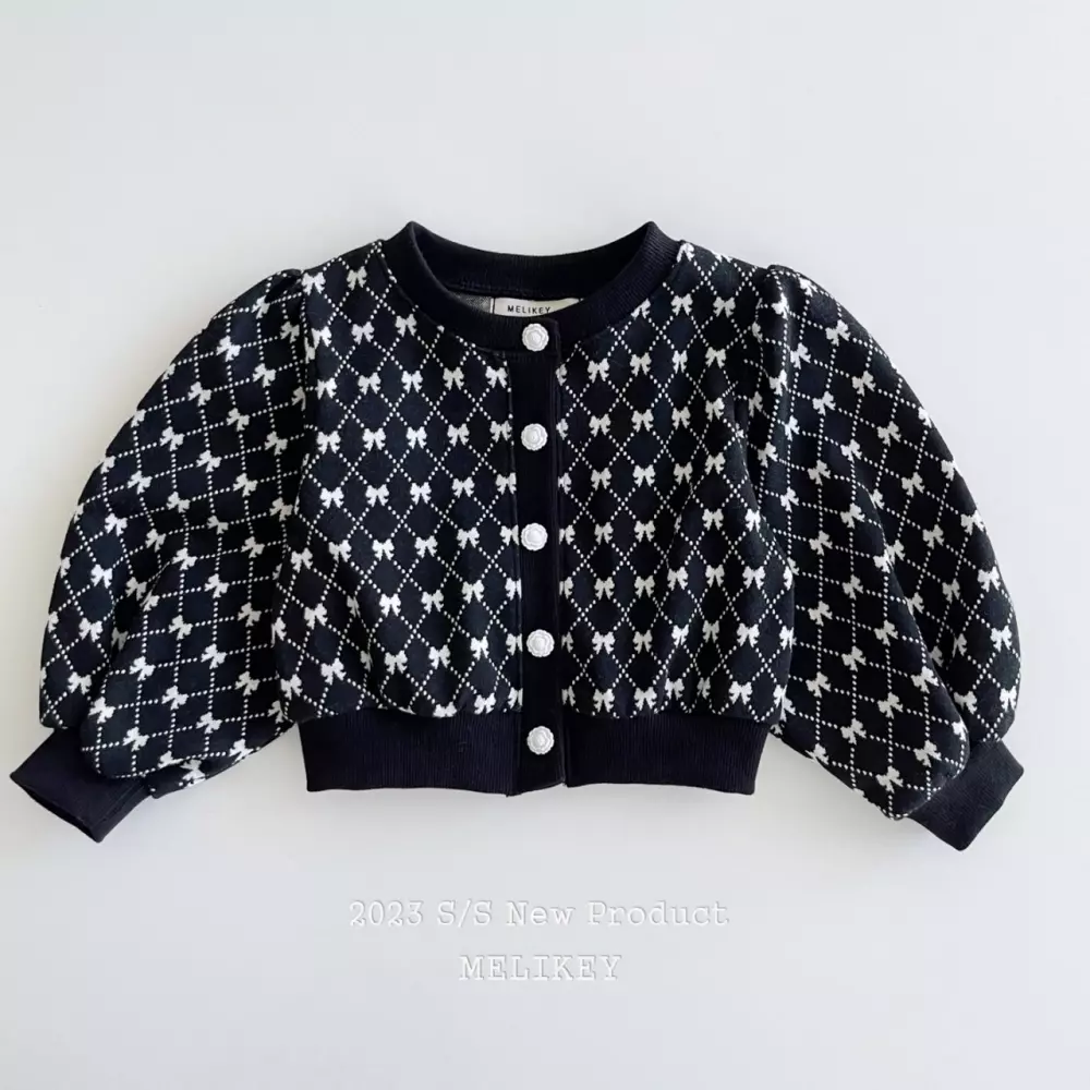 Melikey - Korean Children Fashion - #minifashionista - Ribbon Cardigan - 2