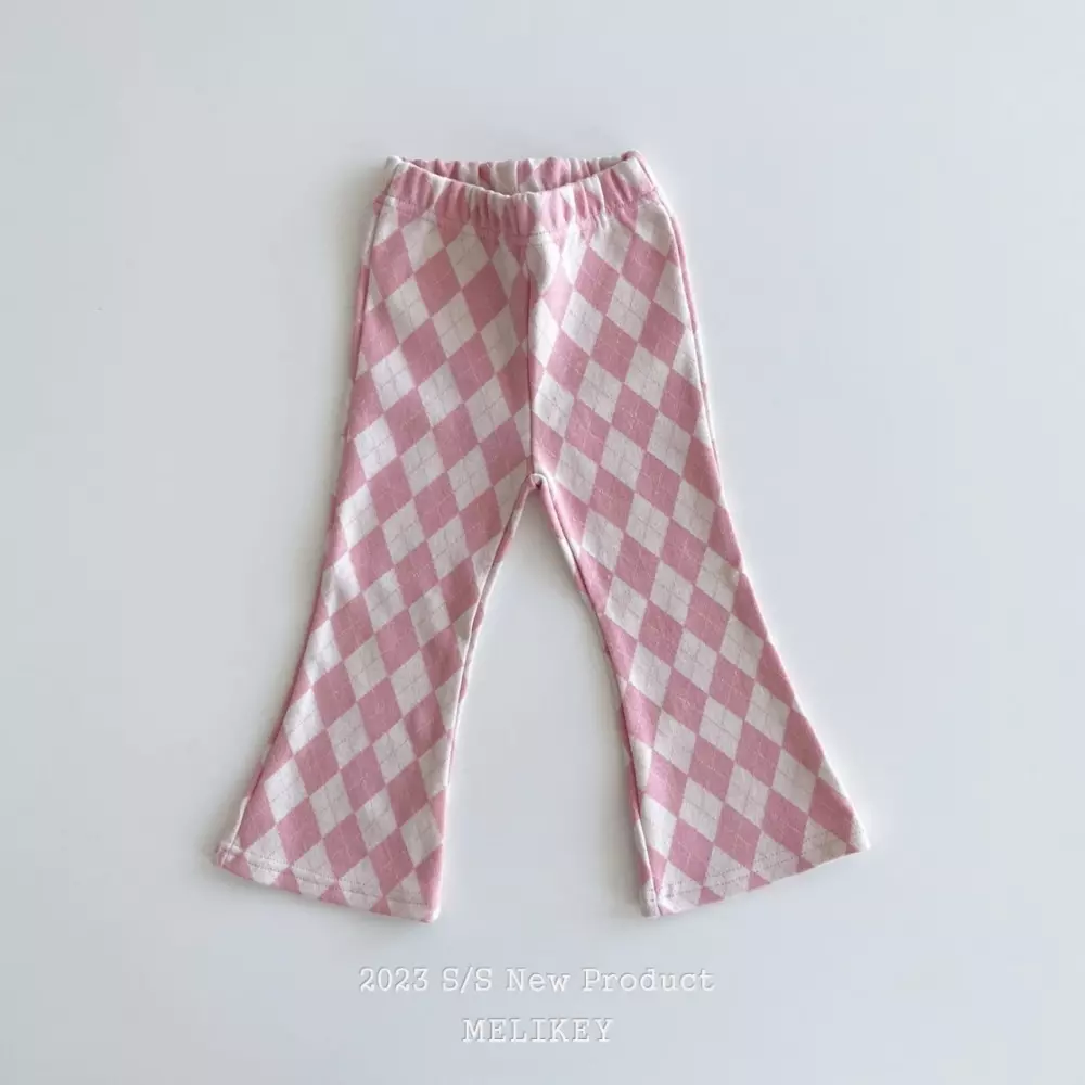 Melikey - Korean Children Fashion - #minifashionista - Argyle Check Pants - 3