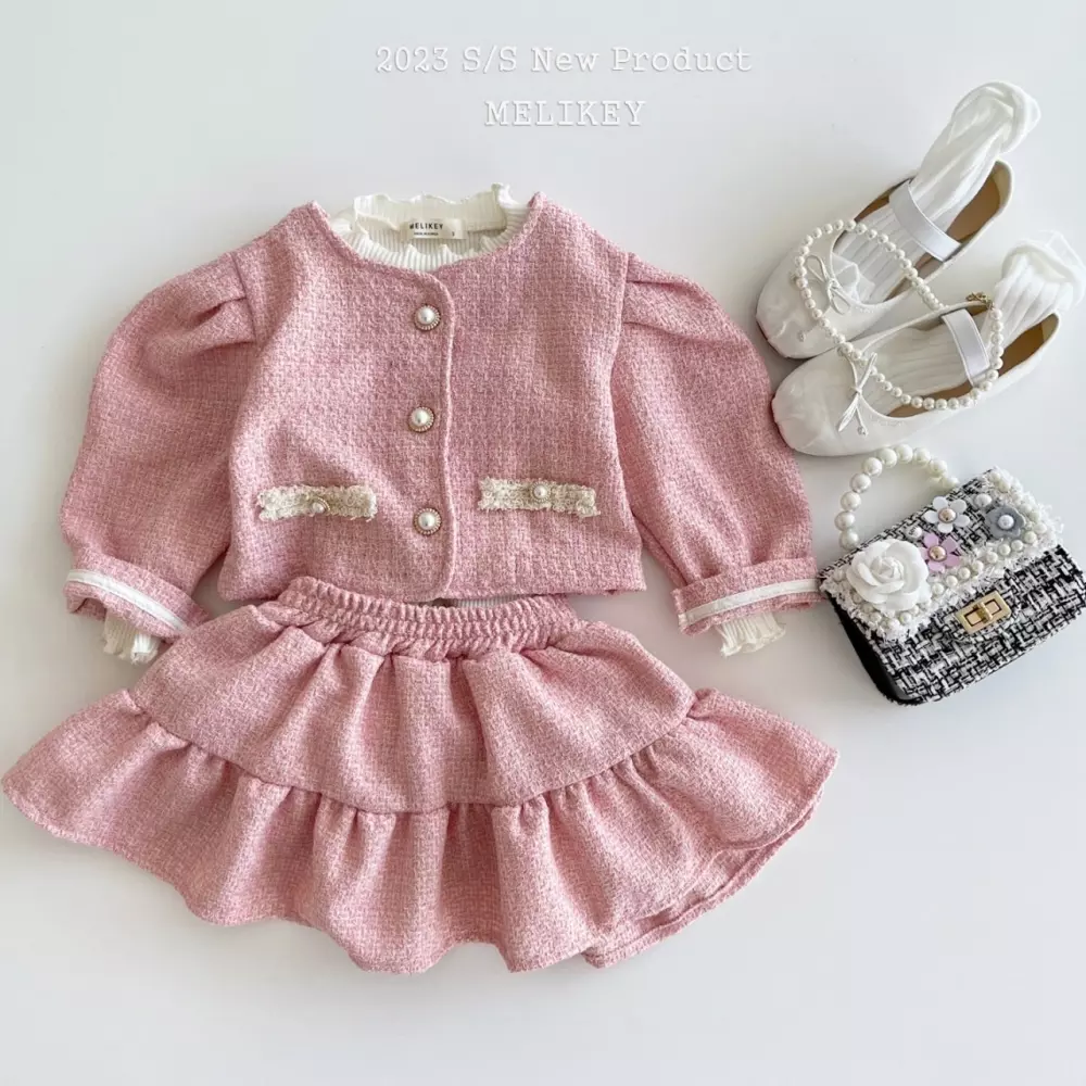 Melikey - Korean Children Fashion - #prettylittlegirls - Twid Set-up - 10