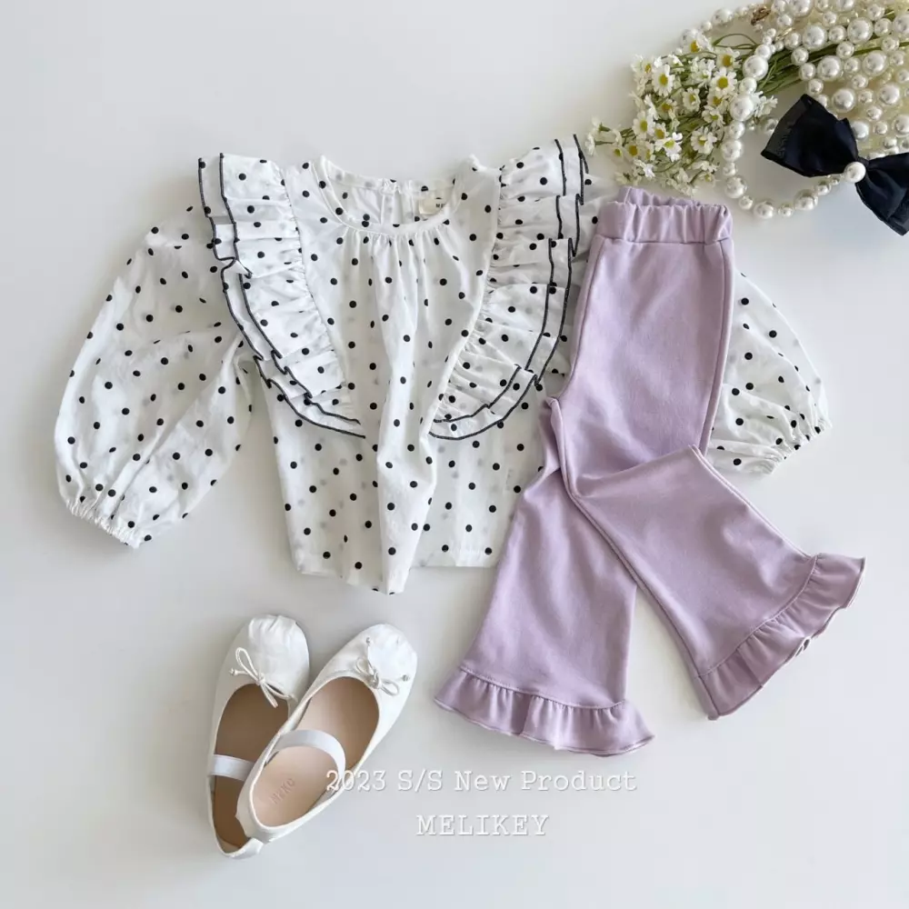 Melikey - Korean Children Fashion - #prettylittlegirls - Frill Mizi Pants - 7