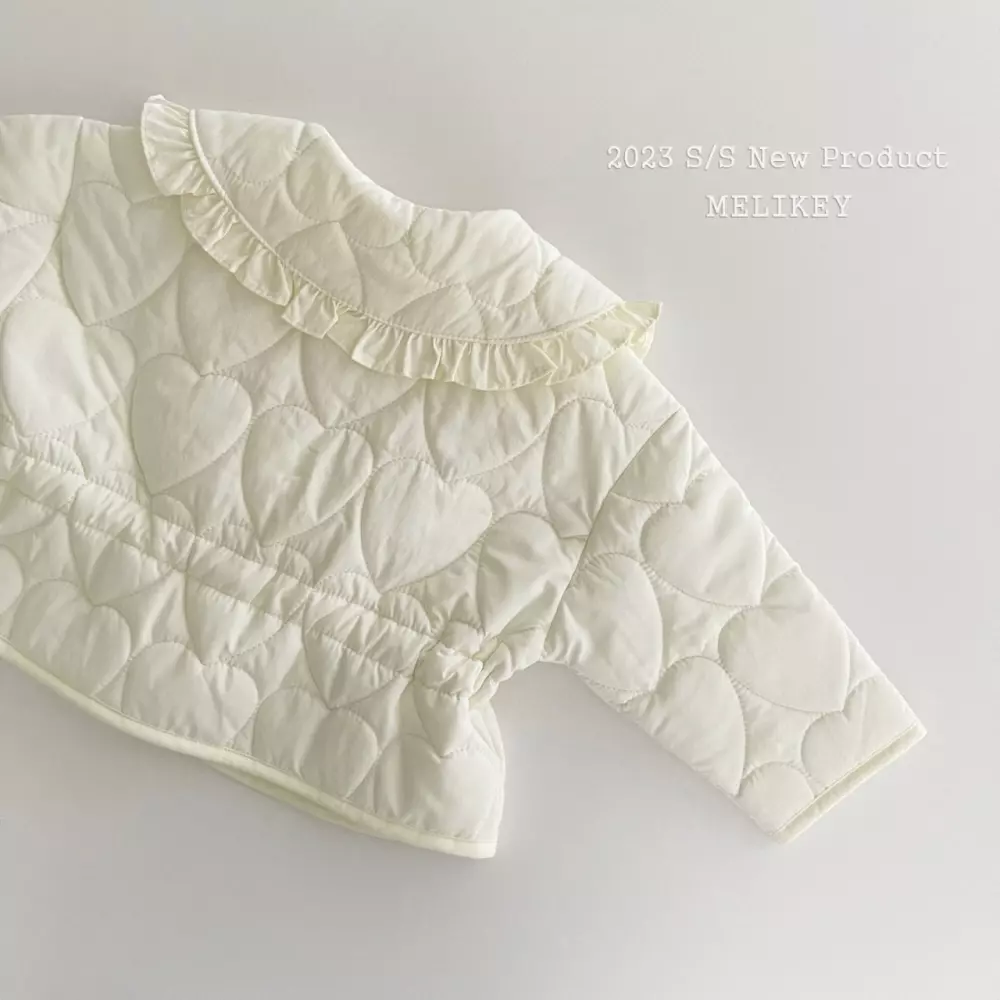 Melikey - Korean Children Fashion - #minifashionista - Quilting Heart Jacket - 4