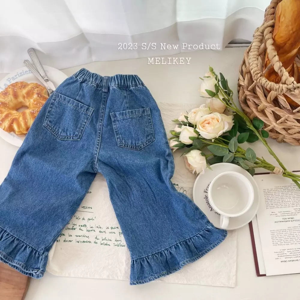 Melikey - Korean Children Fashion - #stylishchildhood - Cuty Frill Wild Pants