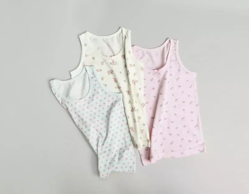 Mellis - Korean Children Fashion - #childofig - Cm Lovely Girl Sleeveless 3set