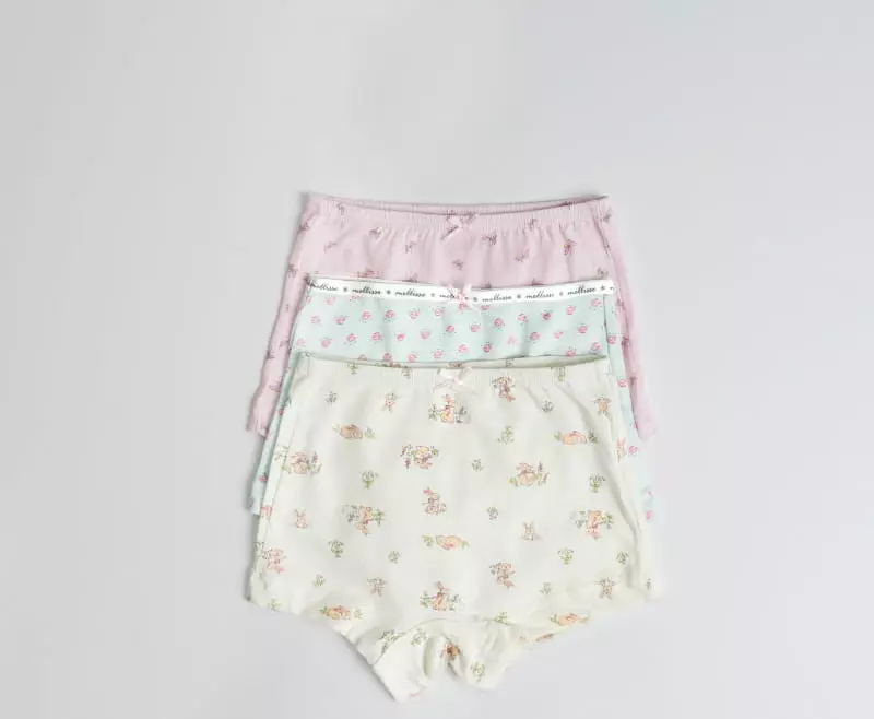 Mellis - Korean Children Fashion - #discoveringself - CM Lovely Girl Drawers 3set