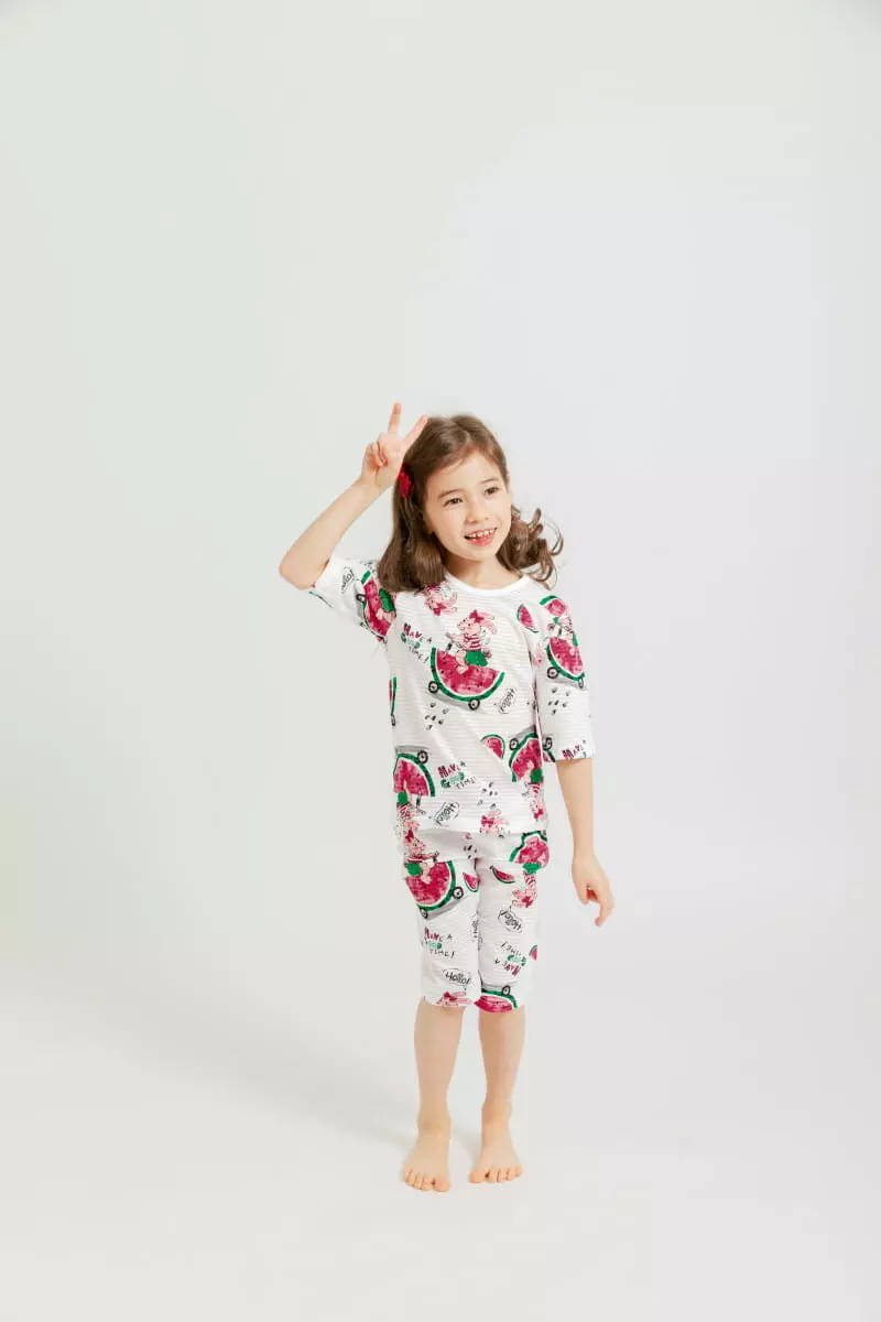 Mellis - Korean Children Fashion - #discoveringself - Watermelon Rabbit Jacquard 7 Easywear