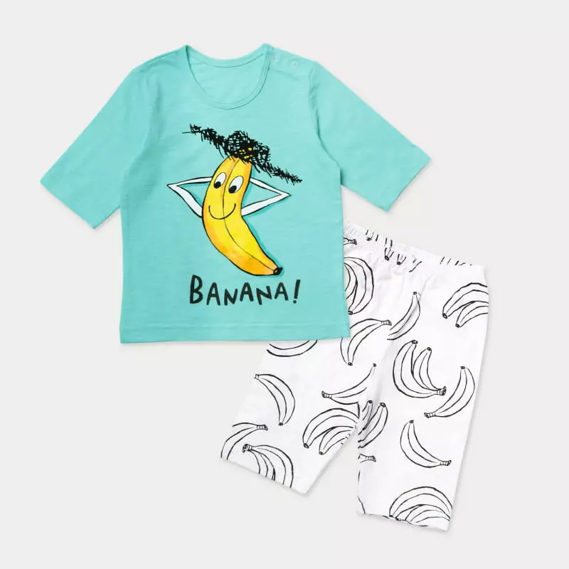 Mellis - Korean Children Fashion - #magicofchildhood - Straw Banana Modal Slac 7 Easywear