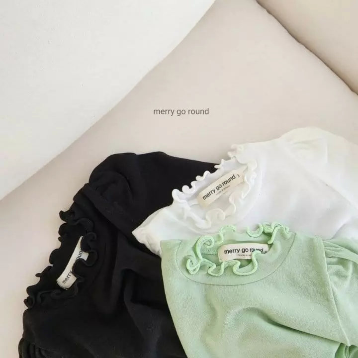 Merry Go Round - Korean Children Fashion - #childrensboutique - Shirring Terry Tee
