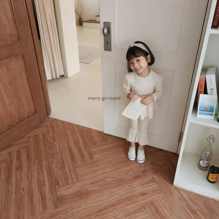 Merry Go Round - Korean Children Fashion - #childrensboutique - Rib Top Bottom Set - 10