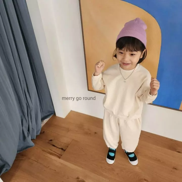 Merry Go Round - Korean Children Fashion - #discoveringself - Basic Top Bottom Set - 8