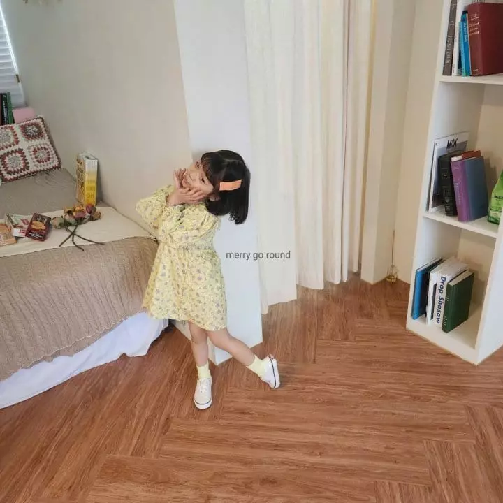 Merry Go Round - Korean Children Fashion - #fashionkids - Mini Flower One-piece - 5