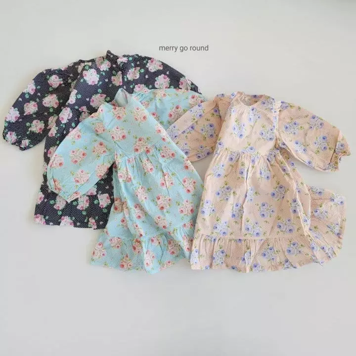Merry Go Round - Korean Children Fashion - #fashionkids - Rose One-piece