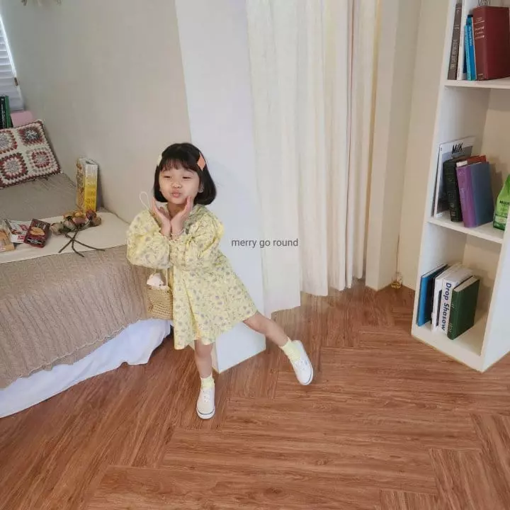 Merry Go Round - Korean Children Fashion - #kidsshorts - Mini Flower One-piece - 6