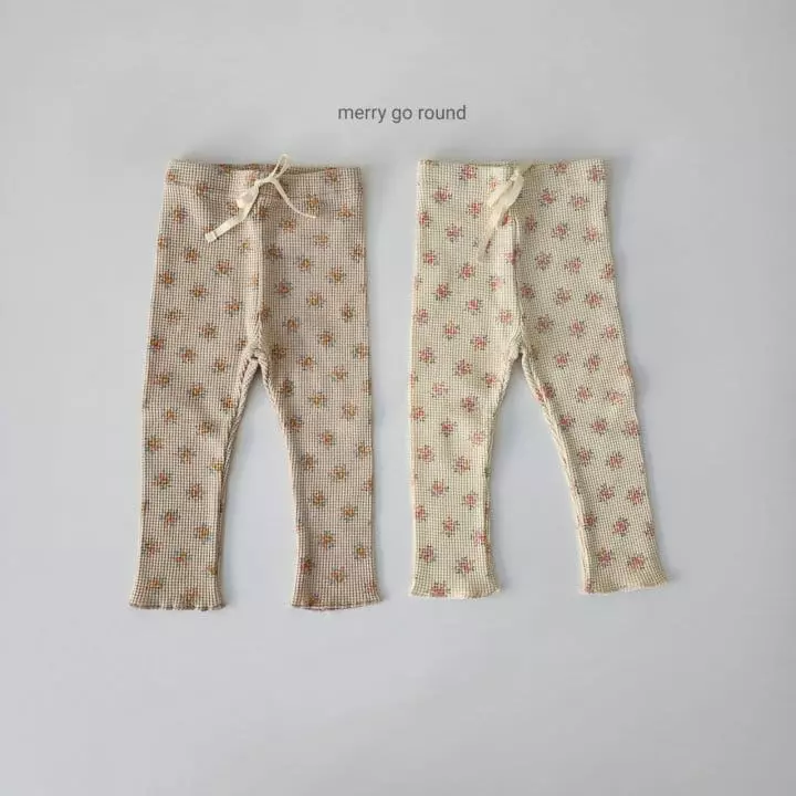 Merry Go Round - Korean Children Fashion - #kidsshorts - Waffle Leggings - 7