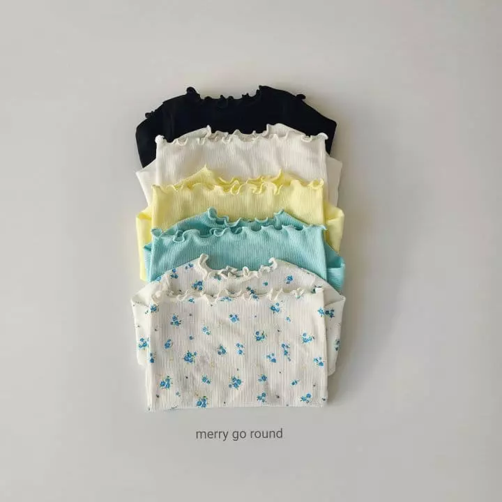 Merry Go Round - Korean Children Fashion - #kidsstore - Mini Rib Terry Tee