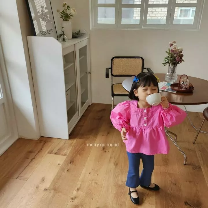 Merry Go Round - Korean Children Fashion - #kidzfashiontrend - Square Blouse - 3