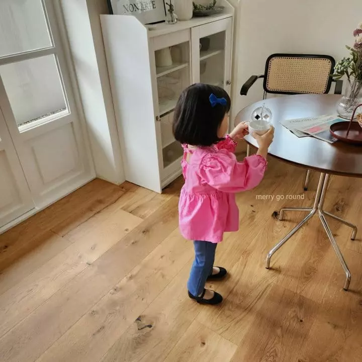 Merry Go Round - Korean Children Fashion - #littlefashionista - Square Blouse - 5
