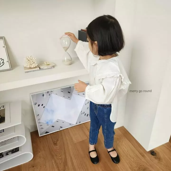 Merry Go Round - Korean Children Fashion - #prettylittlegirls - Frill Collar Blouse - 11
