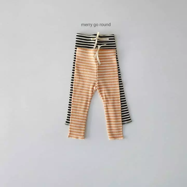 Merry Go Round - Korean Children Fashion - #stylishchildhood - Stripes Leggings - 7