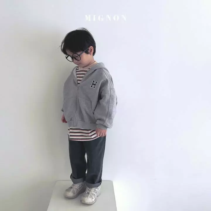 Mignon - Korean Children Fashion - #Kfashion4kids - H Hoody Zip-up - 11