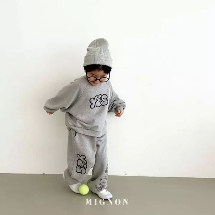 Mignon - Korean Children Fashion - #prettylittlegirls - Kid Top Bottom Set - 4
