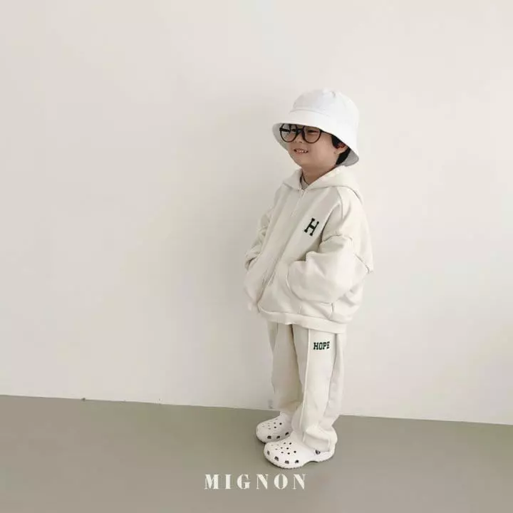 Mignon - Korean Children Fashion - #childofig - H Hoody Zip-up - 3