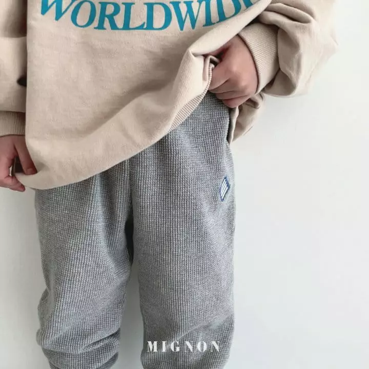 Mignon - Korean Children Fashion - #childrensboutique - Sasun Waffle Pants - 3
