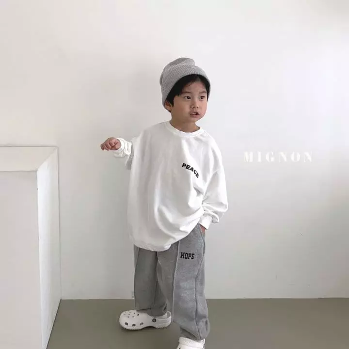 Mignon - Korean Children Fashion - #discoveringself - Peace Tee - 2