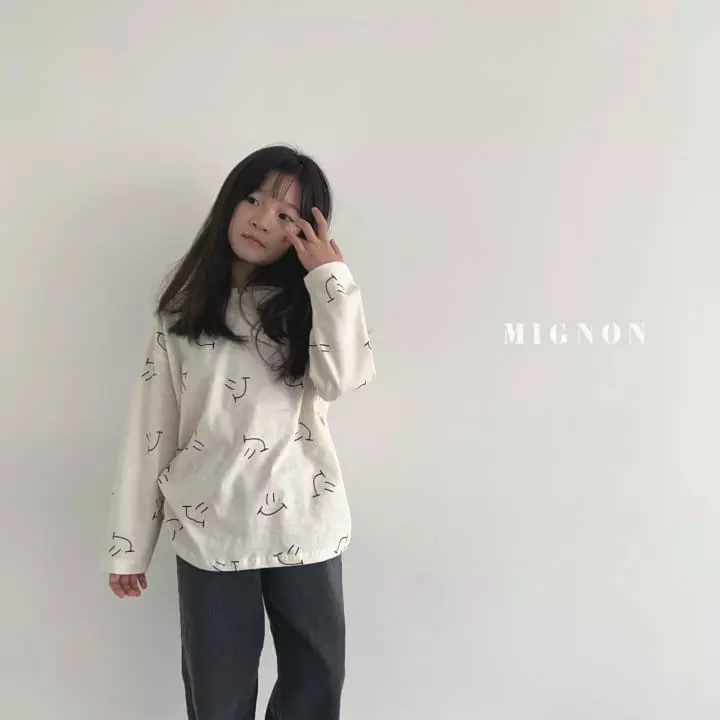 Mignon - Korean Children Fashion - #kidsshorts - Smile Tee - 2