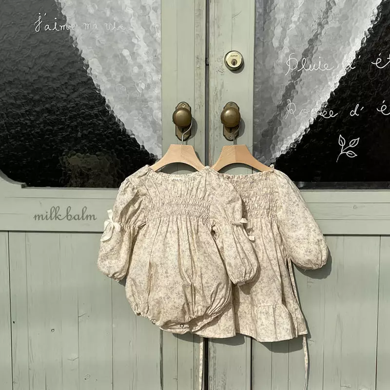 Milk Balm - Korean Baby Fashion - #babyfashion - Bella Smocking Bodysuit - 3