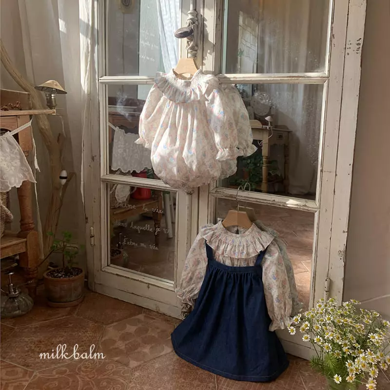 Milk Balm - Korean Baby Fashion - #babyfever - A Frill Bodysuit - 2