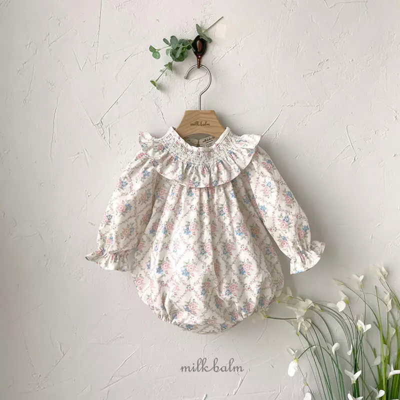 Milk Balm - Korean Baby Fashion - #babyootd - A Frill Bodysuit - 6